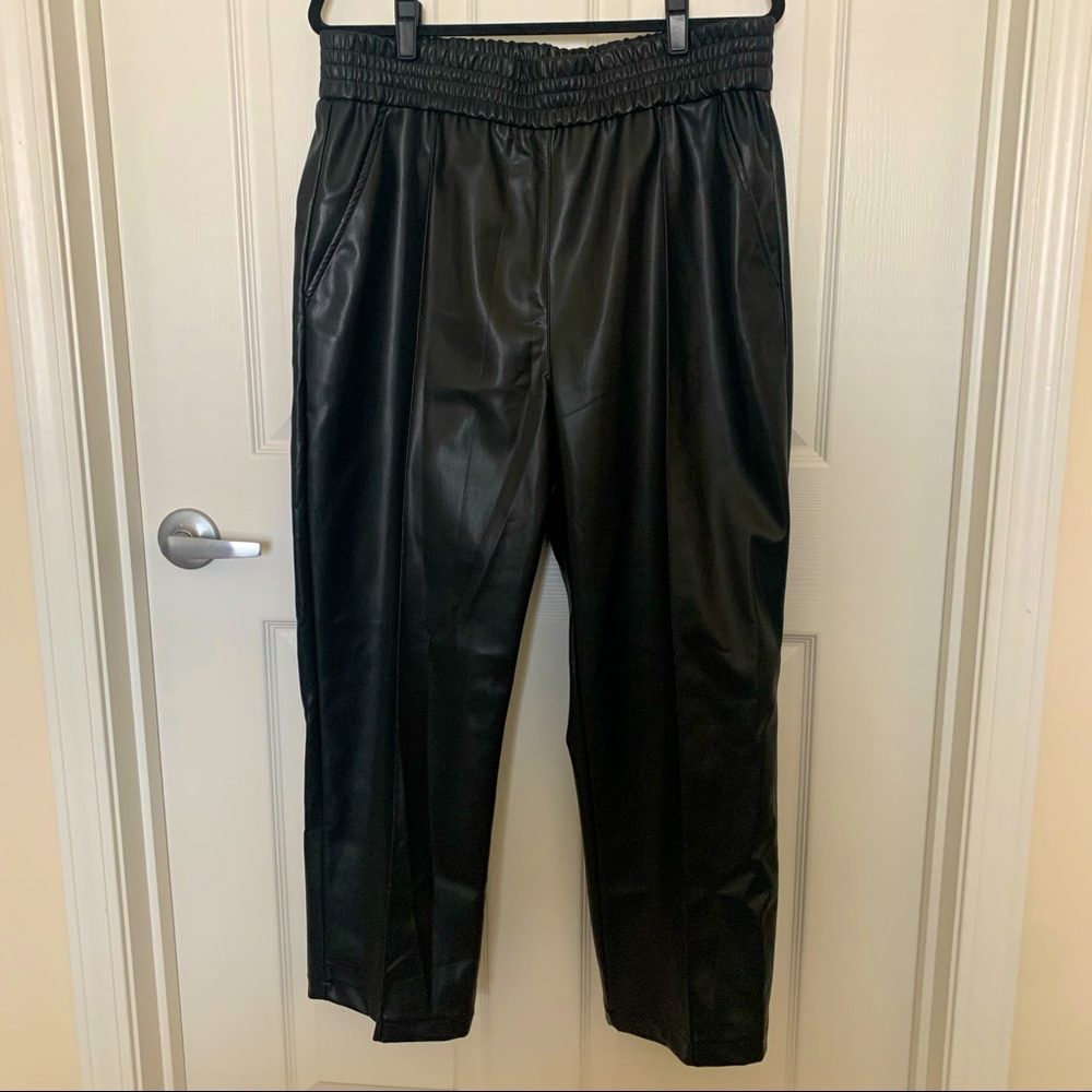 H&M Faux Leather Joggers 14